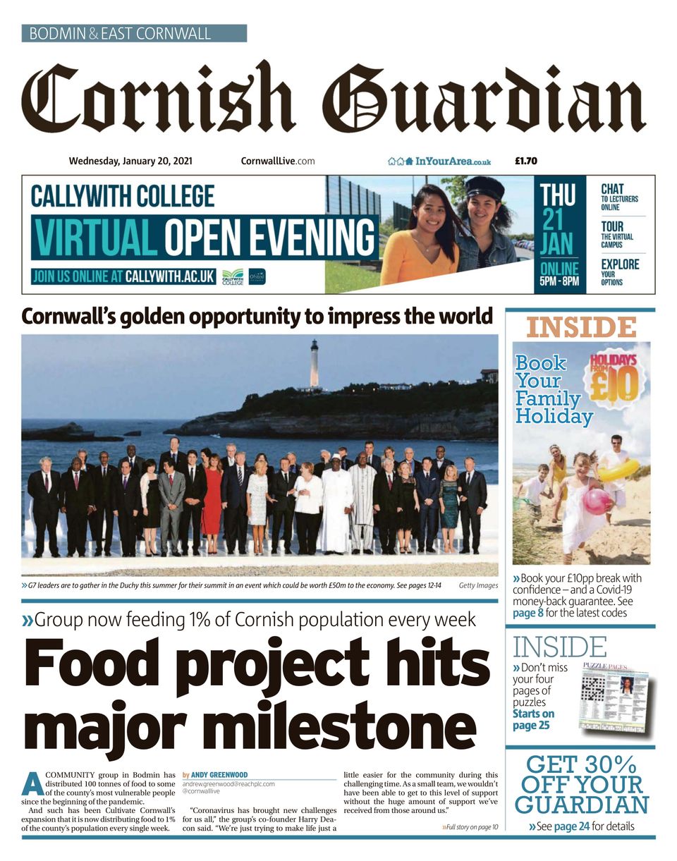 Cornish Guardian Newspaper Get your Digital Subscription