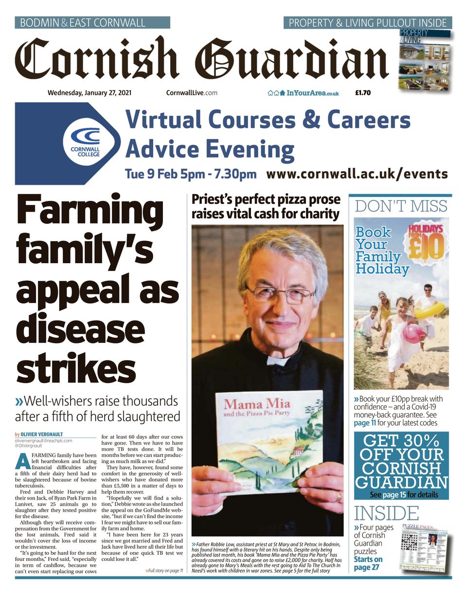 Cornish GuardianJanuary 27, 2021 Newspaper Get your Digital Subscription