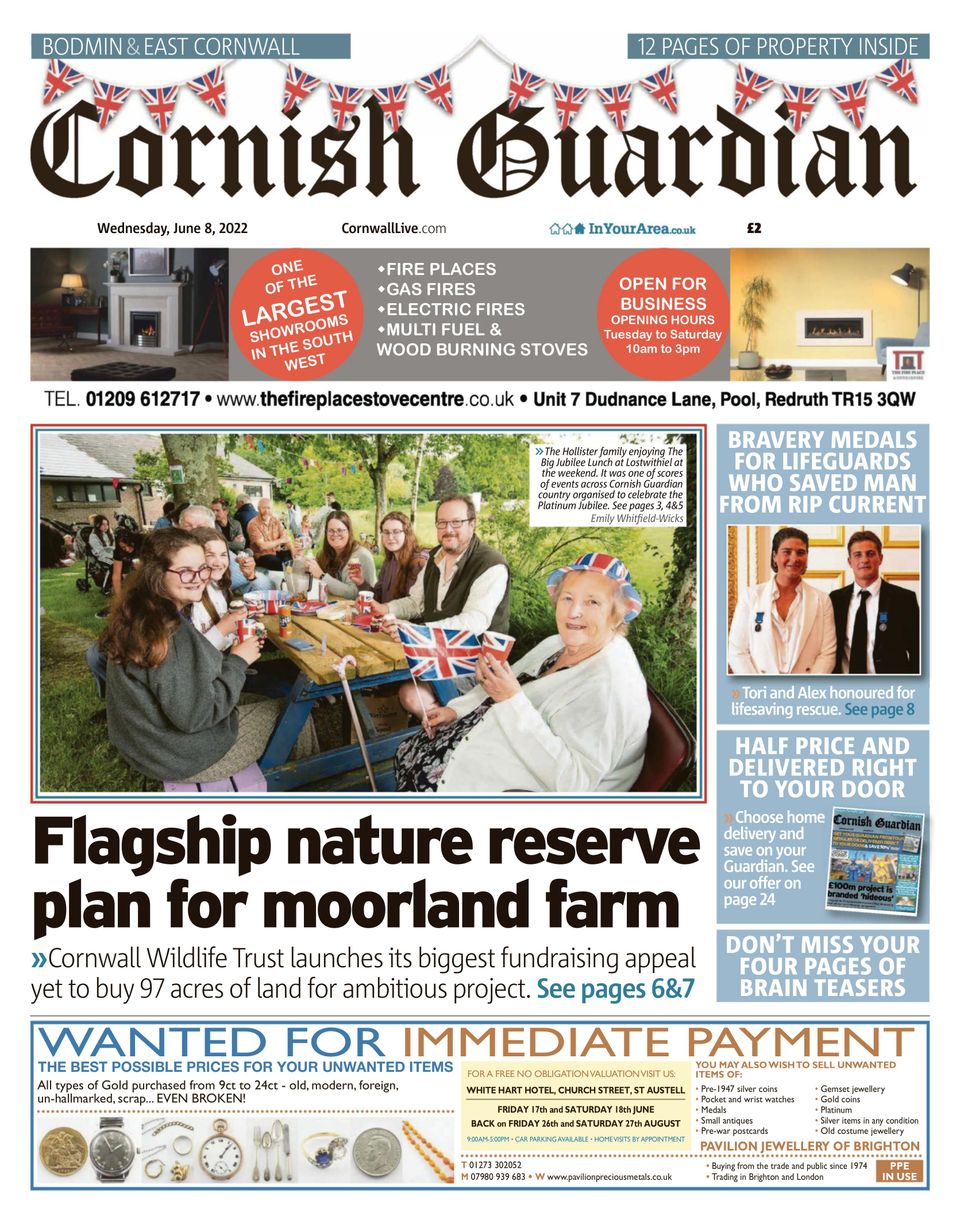 Cornish GuardianJune 08, 2022 Newspaper Get your Digital Subscription