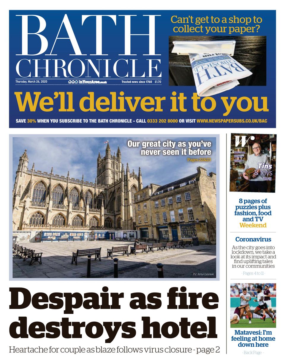 Bath ChronicleMarch 26, 2020 Newspaper Get your Digital Subscription