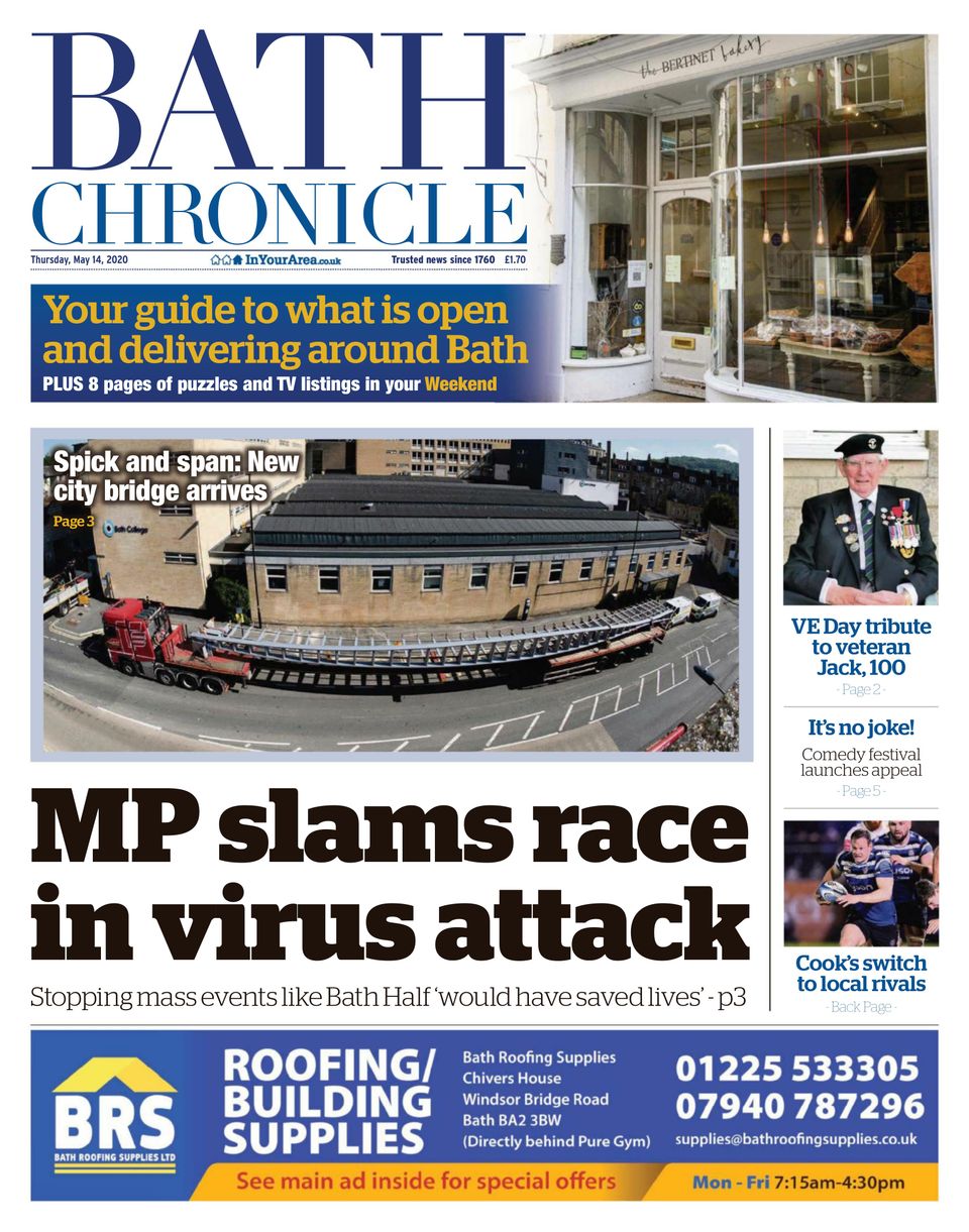 Bath ChronicleMay 14, 2020 Newspaper Get your Digital Subscription
