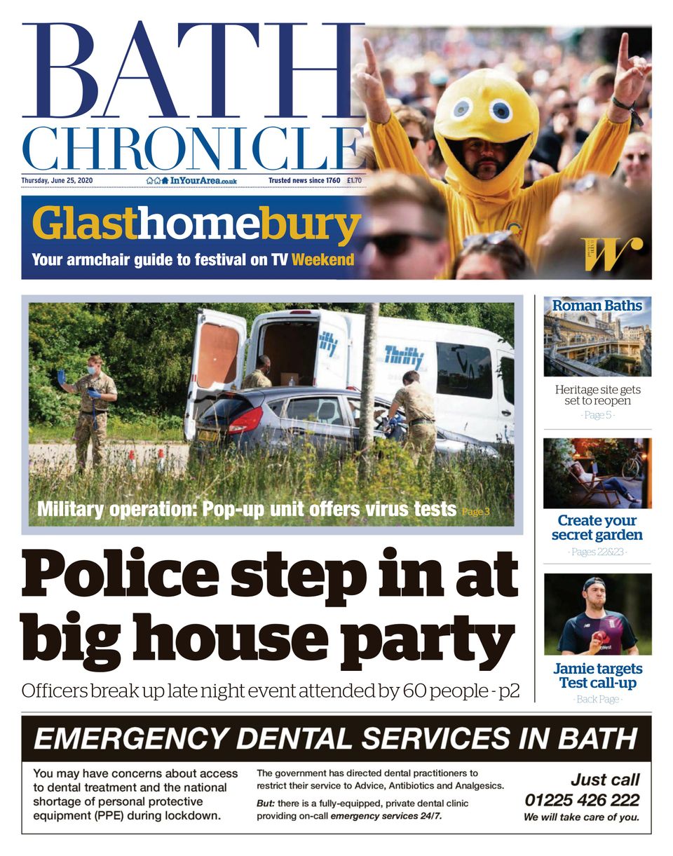 Bath ChronicleJune 25, 2020 Newspaper Get your Digital Subscription