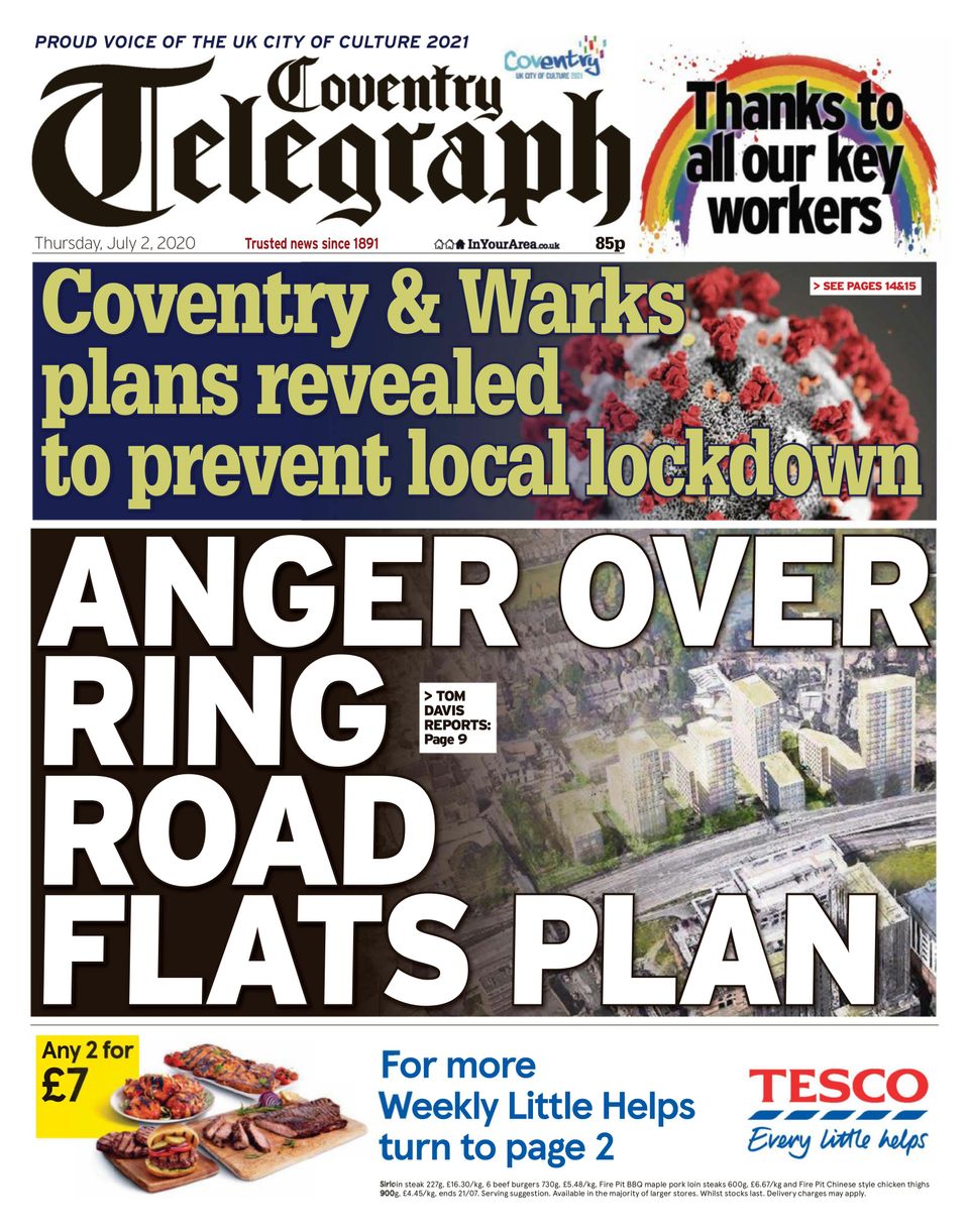 Coventry Telegraph July 02 2020 Newspaper Get Your Digital Subscription