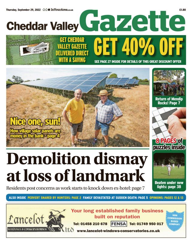 Cheddar Valley Gazette