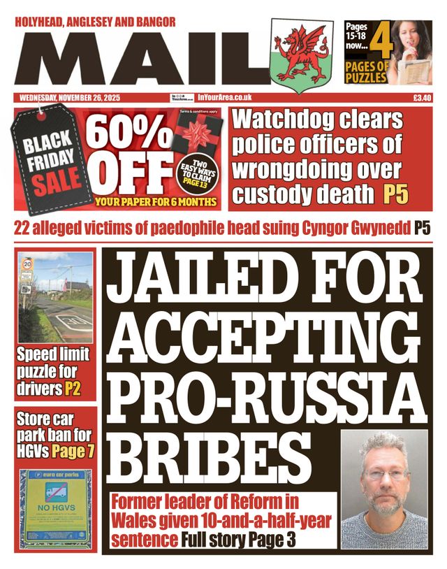 Holyhead, Anglesey and Bangor Mail