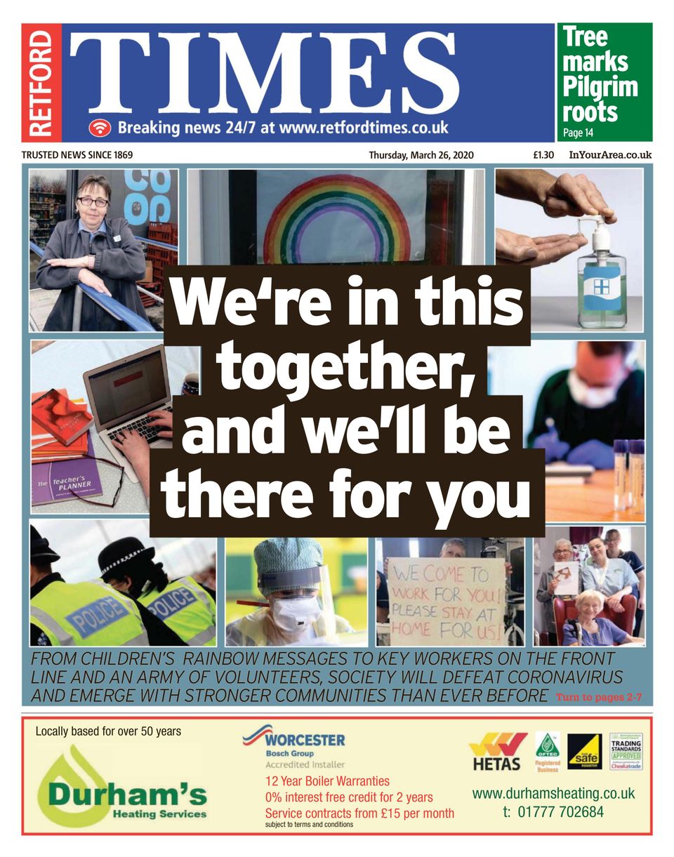 Retford TimesMarch 26, 2020 Magazine Get your Digital Subscription