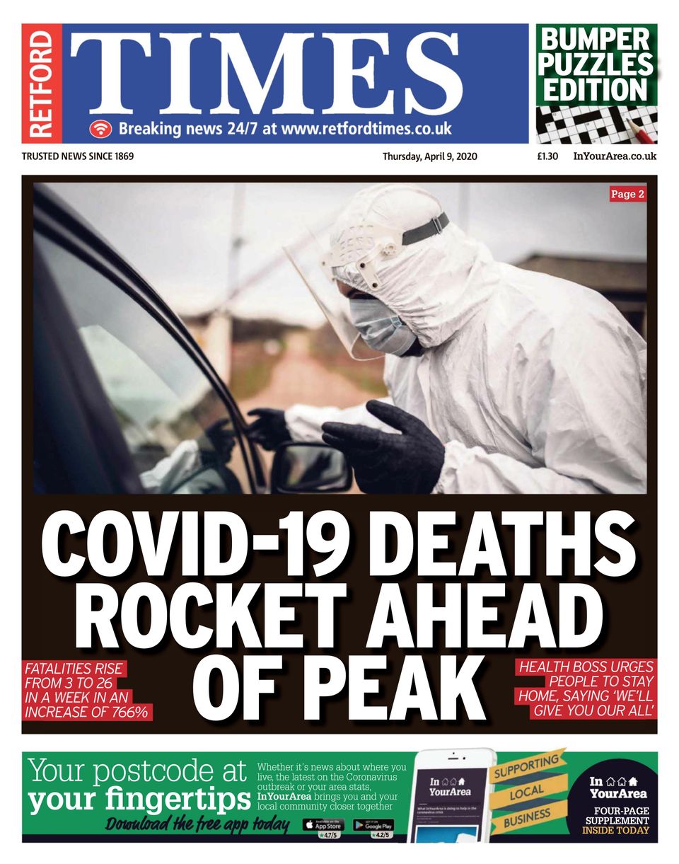 Retford TimesApril 9, 2020 Magazine Get your Digital Subscription