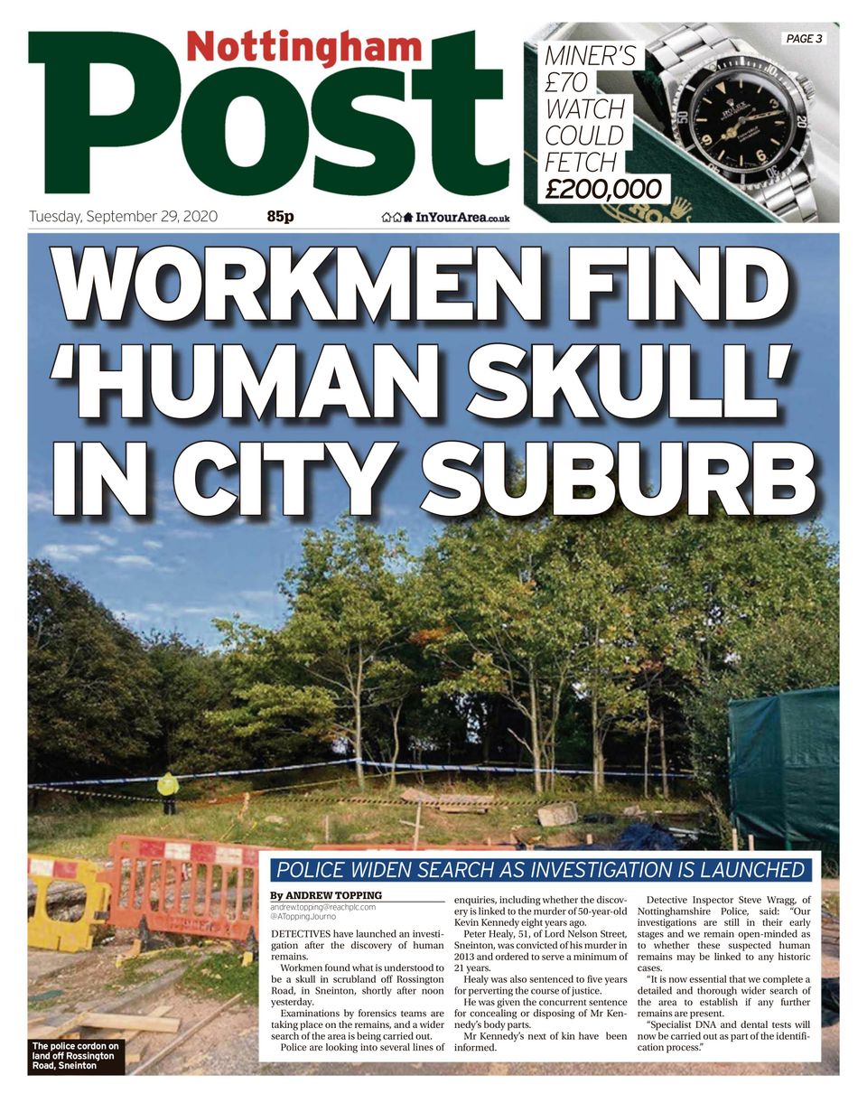 Nottingham PostSeptember 29, 2020 Newspaper Get your Digital