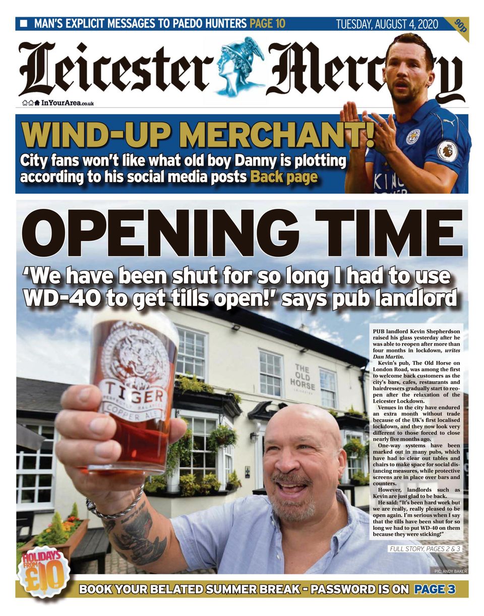 Leicester MercuryAugust 04, 2020 Newspaper Get your Digital Subscription