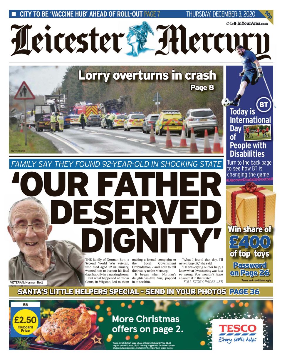 Leicester MercuryDecember 03, 2020 Newspaper Get your Digital Subscription