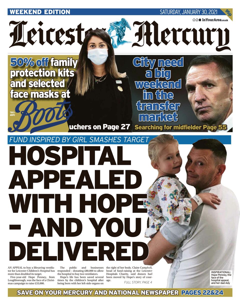 Leicester MercuryJanuary 30, 2021 Newspaper Get your Digital Subscription
