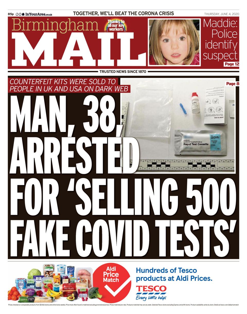Birmingham MailJune 4, 2020 Newspaper Get your Digital Subscription