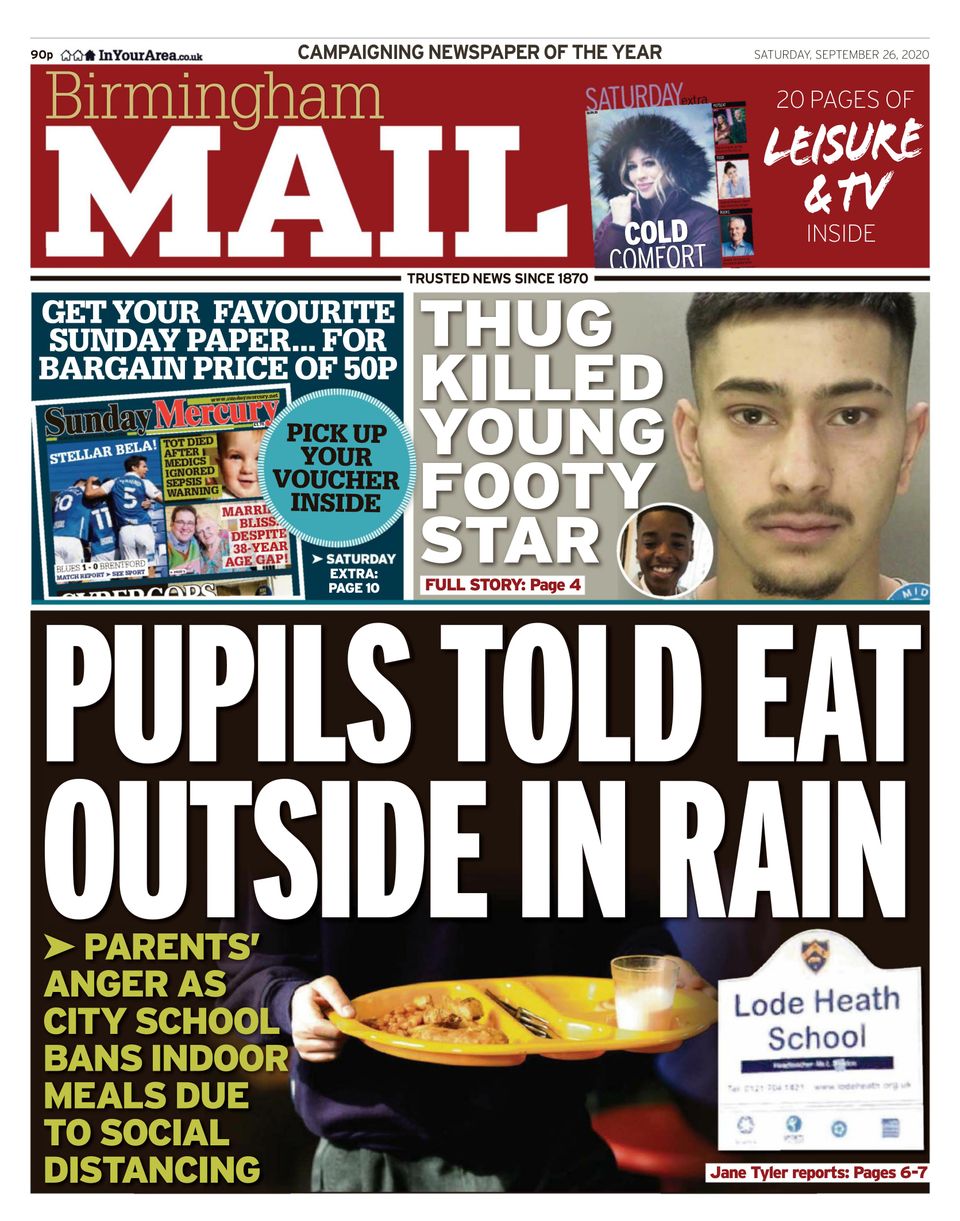 Birmingham MailSeptember 26, 2020 Newspaper Get your Digital Subscription