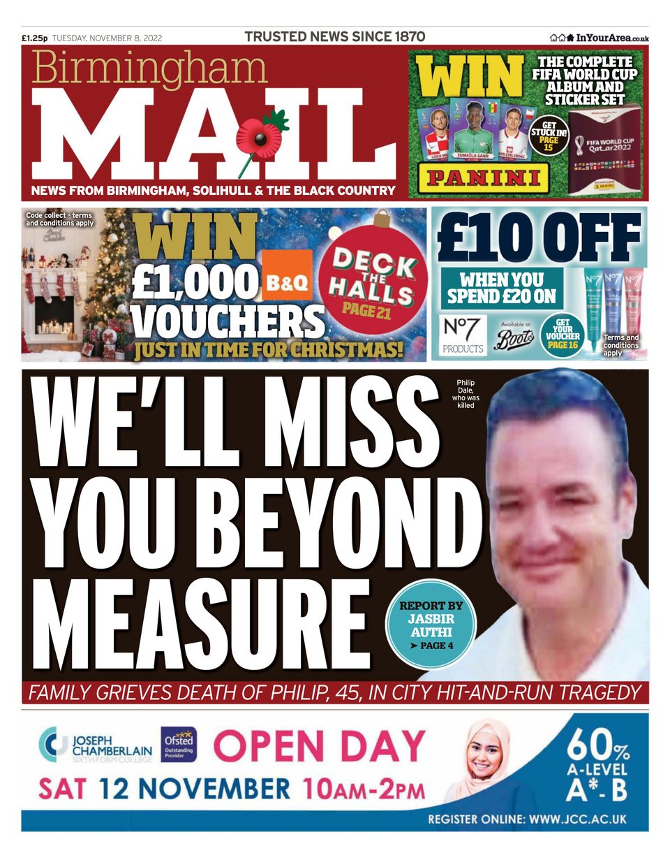 Birmingham MailNovember 08, 2022 Newspaper Get your Digital Subscription