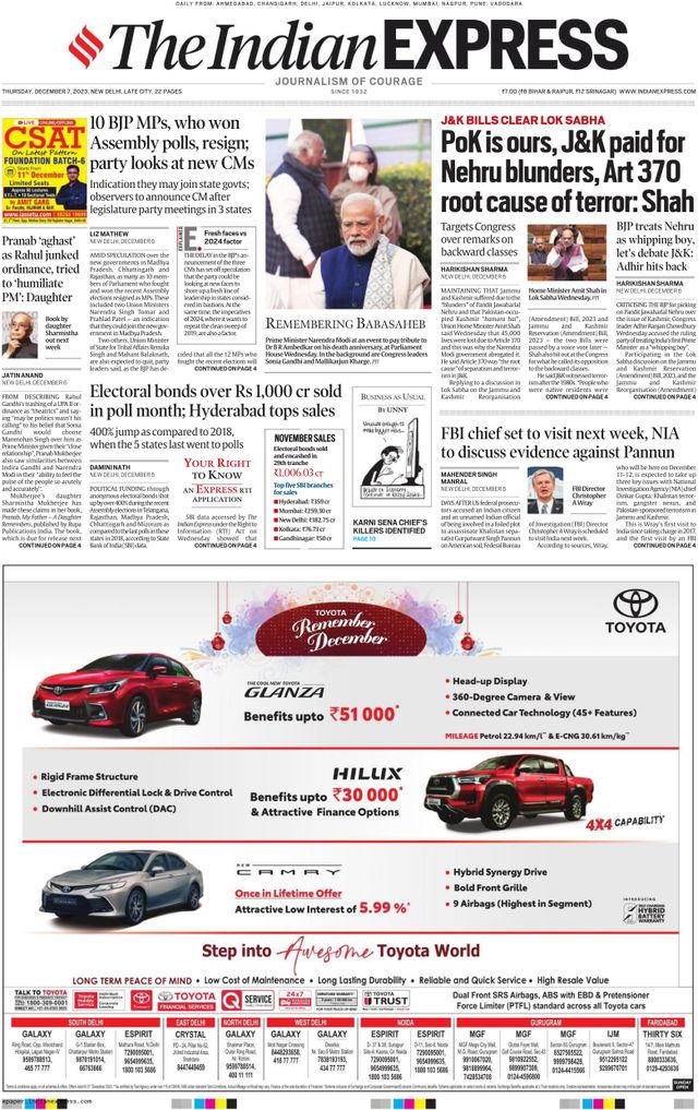 The Indian Express Delhi