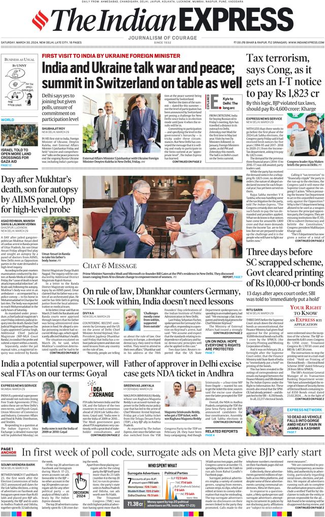 The Indian Express Delhi