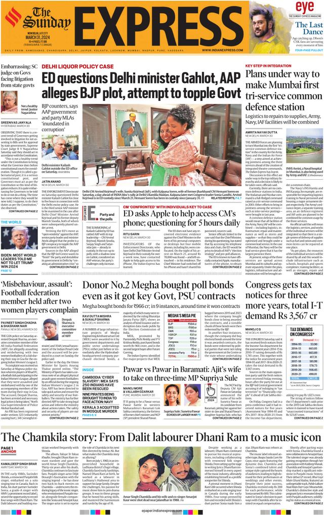 The Indian Express Delhi