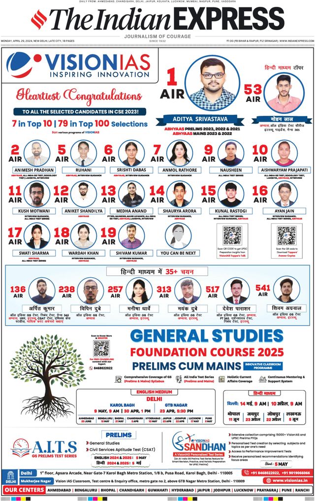 The Indian Express Delhi