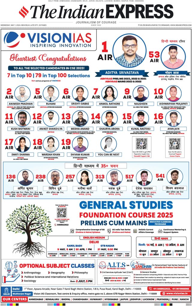 The Indian Express Delhi