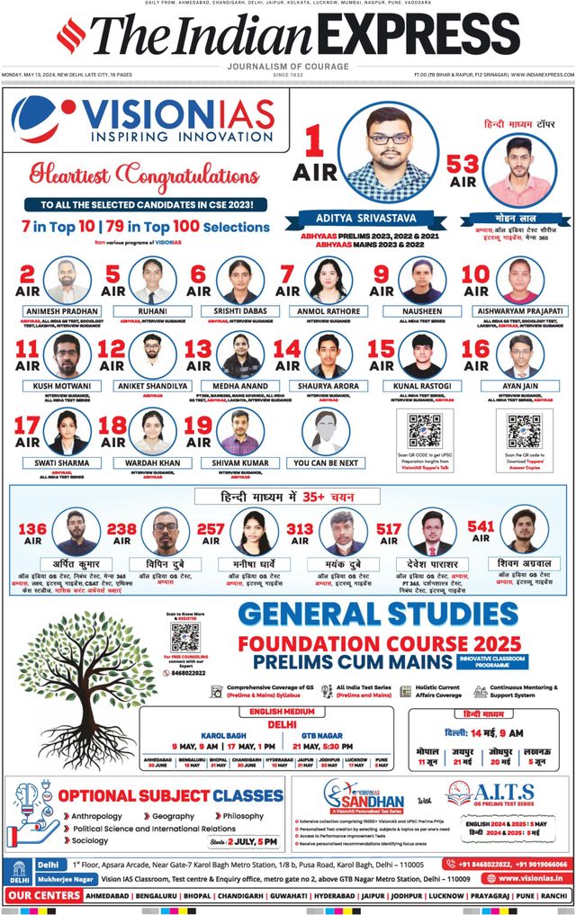 The Indian Express Delhi