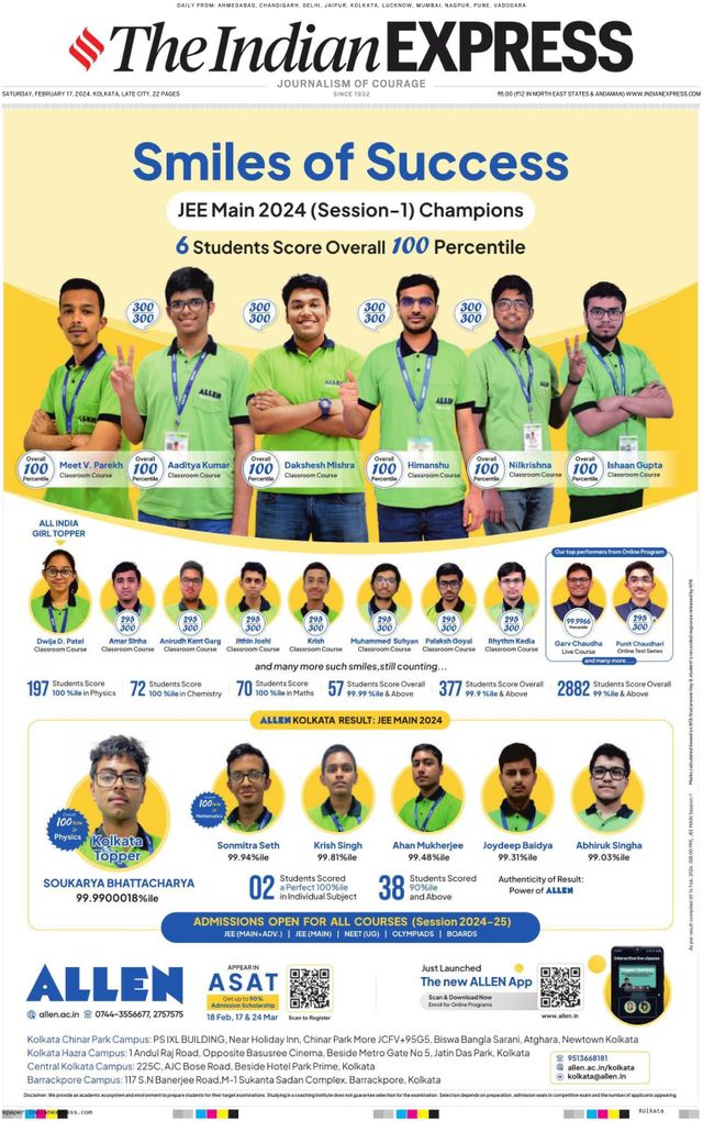 The Indian Express Kolkata