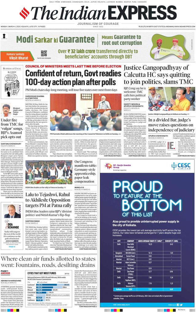 The Indian Express Kolkata