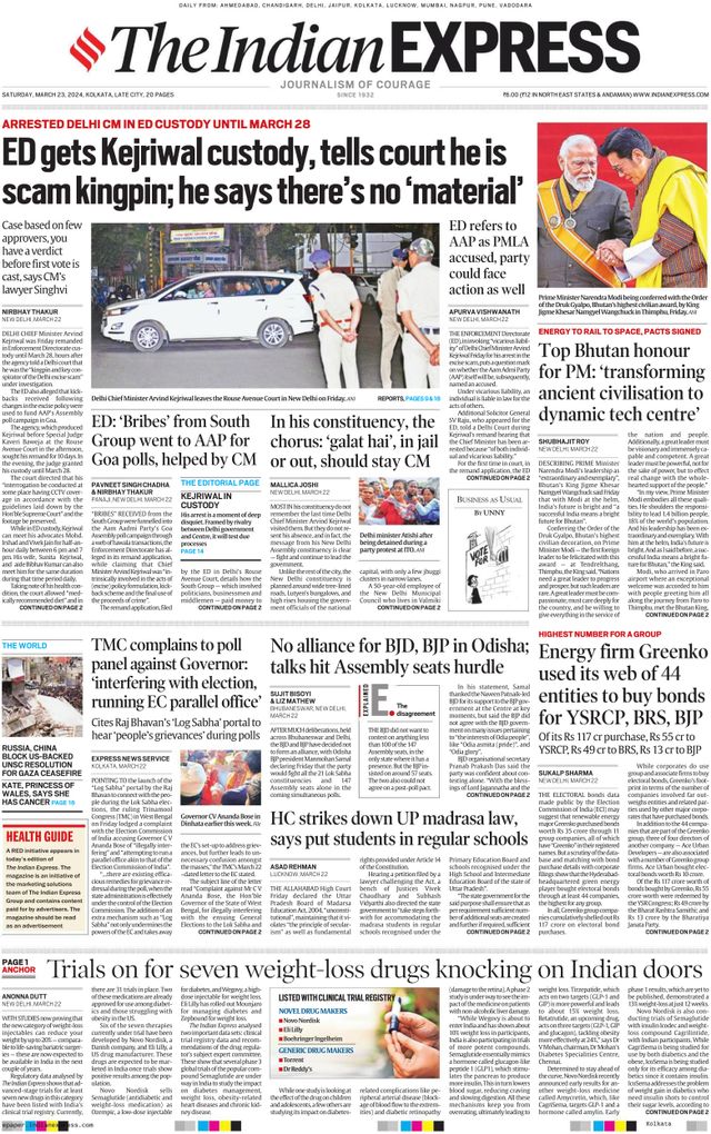 The Indian Express Kolkata