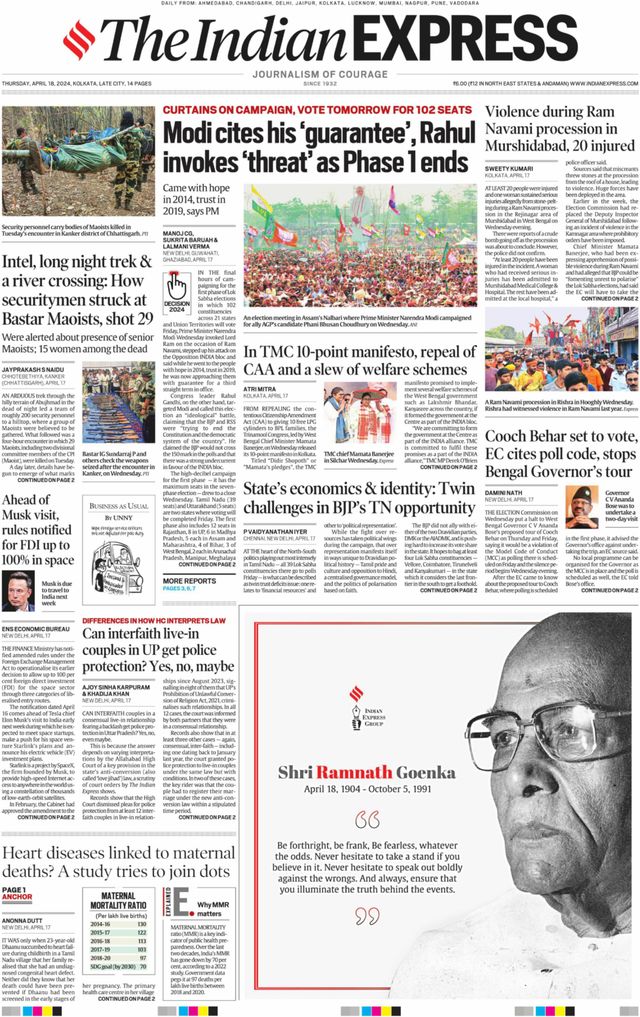 The Indian Express Kolkata