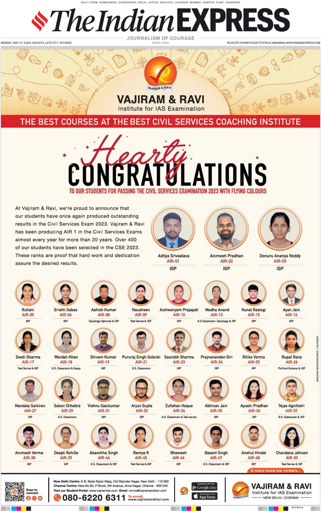 The Indian Express Kolkata