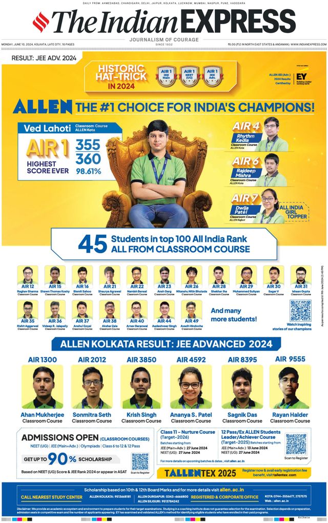 The Indian Express Kolkata