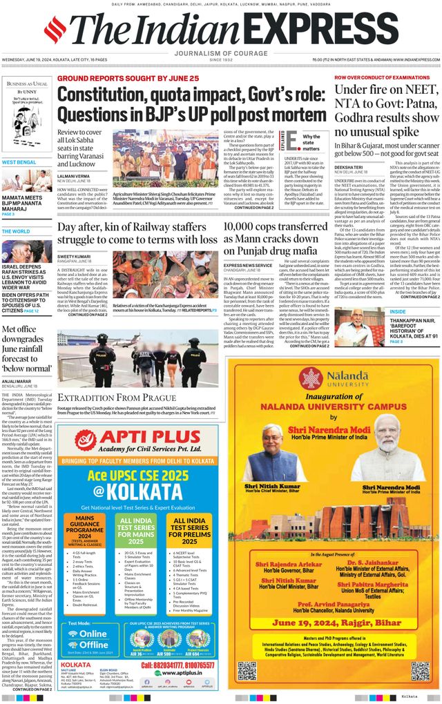 The Indian Express Kolkata