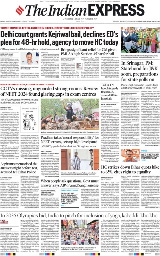 The Indian Express Kolkata