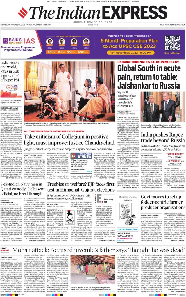 The Indian Express Chandigarh