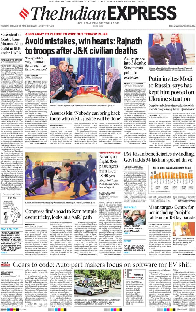 The Indian Express Chandigarh