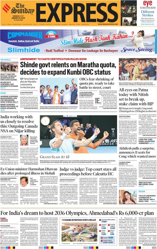 The Indian Express Chandigarh