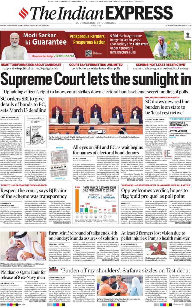 The Indian Express Chandigarh