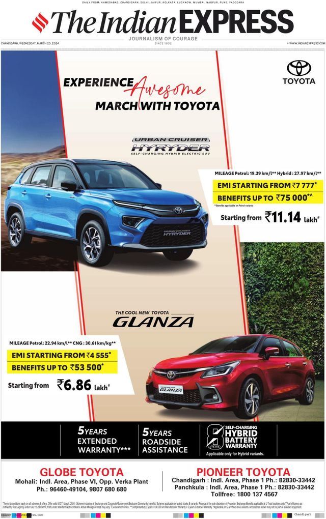 The Indian Express Chandigarh