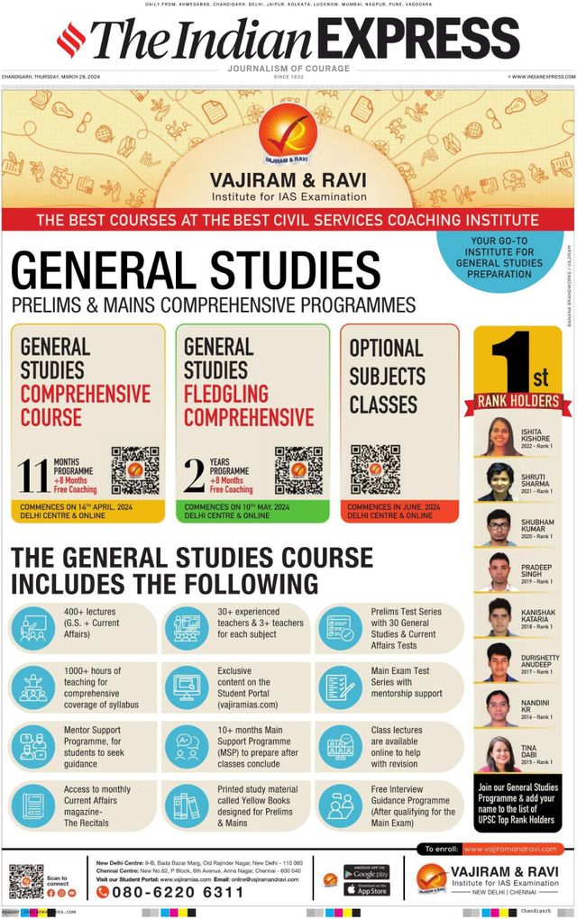 The Indian Express Chandigarh