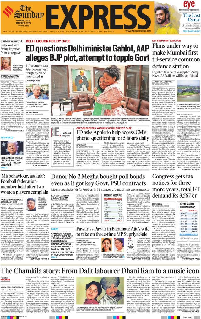 The Indian Express Chandigarh