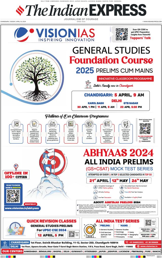 The Indian Express Chandigarh