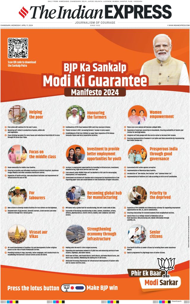 The Indian Express Chandigarh