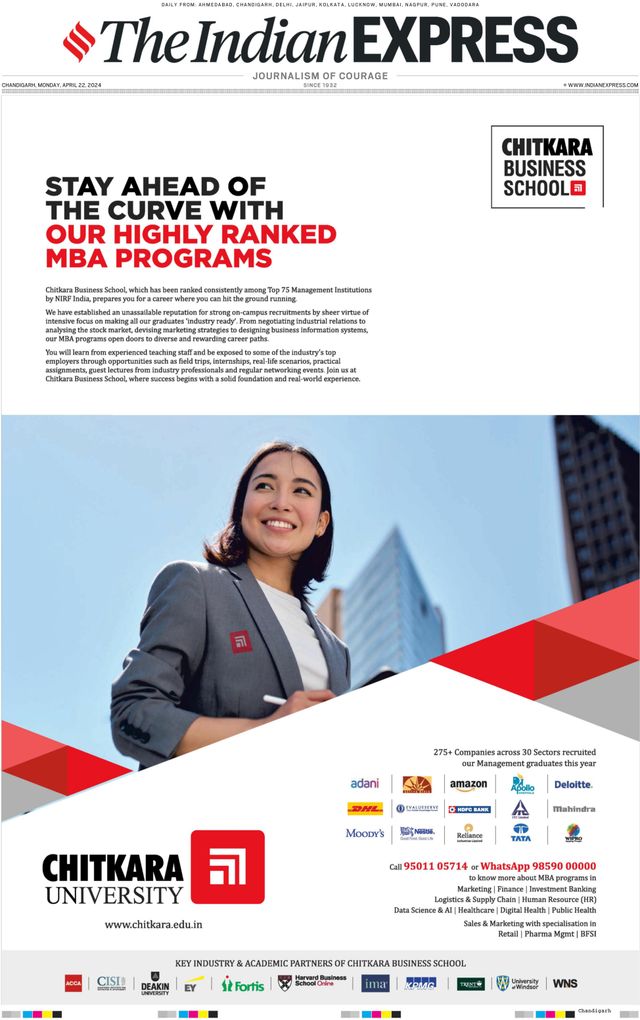 The Indian Express Chandigarh