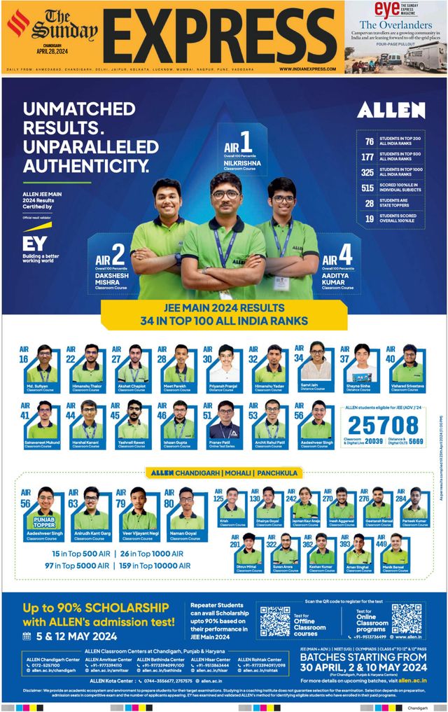 The Indian Express Chandigarh