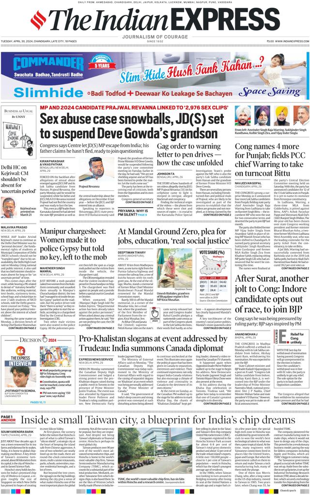 The Indian Express Chandigarh