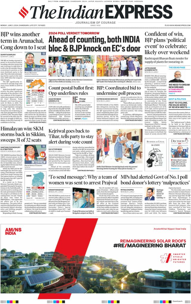 The Indian Express Chandigarh