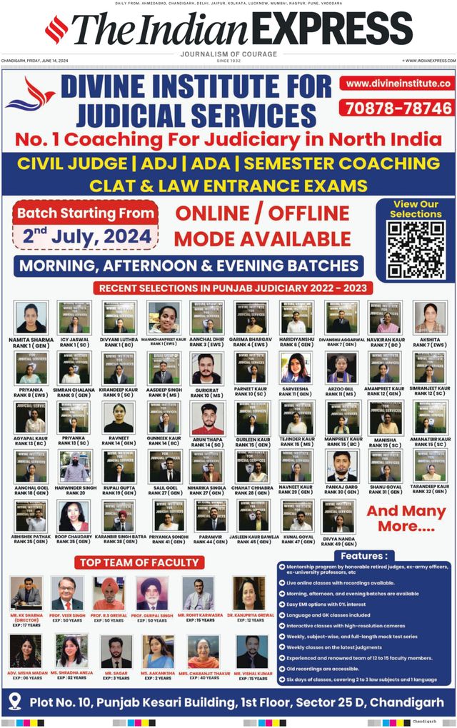 The Indian Express Chandigarh