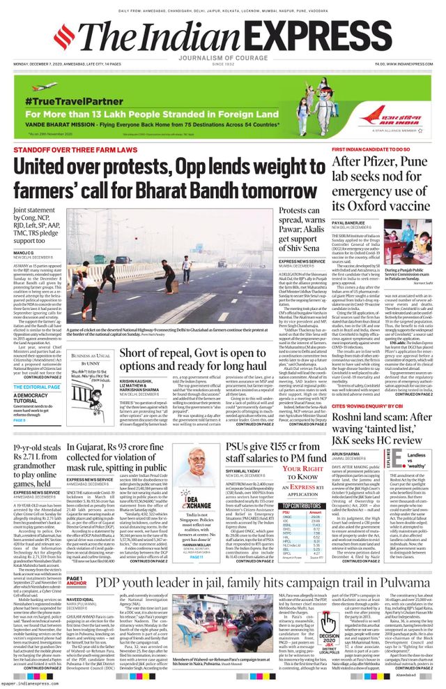 The Indian Express Ahmedabad
