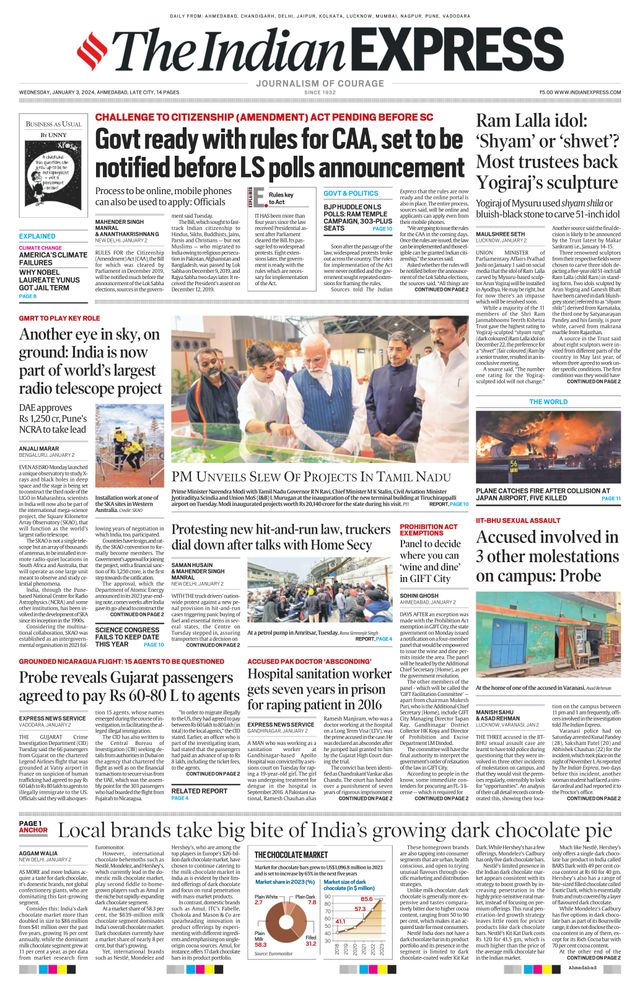 The Indian Express Ahmedabad