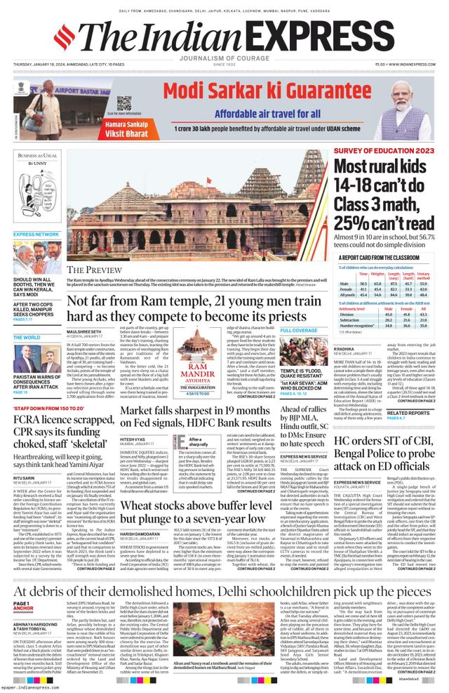 The Indian Express Ahmedabad