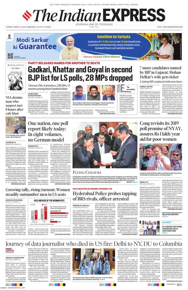 The Indian Express Ahmedabad